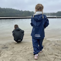 Regnst 2-delt til brn i bl