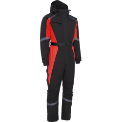 Dame vinterkedeldragt rd/sort