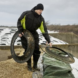 Herre Vinterkedeldragt sort/gul