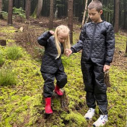 Termojakke brn med rib