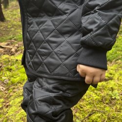 Termojakke brn med rib