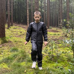 Termojakke brn med rib