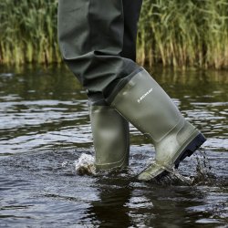 PVC waders med korte Dunlop stvler