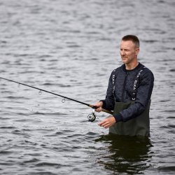 PVC waders med Dunlop st�vler