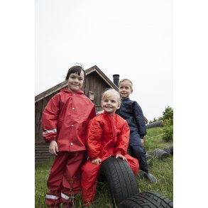 Regnjakke i ekstra kraftig PU